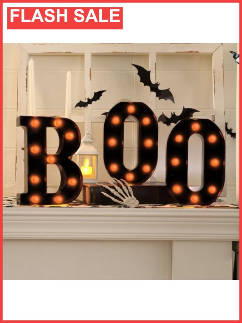 Halloween BOO Marquee Light Up Letters Decorative Sign Party Decor